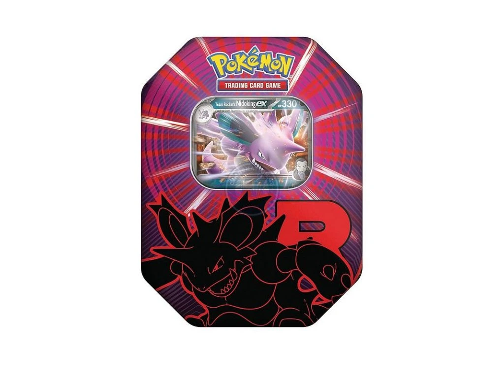 Plechovka Pokémon Team Rocket Tin - Nidoking ex