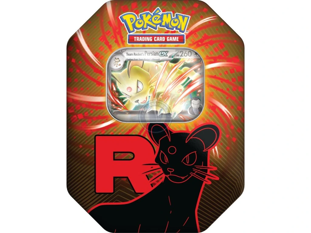 Plechovka Pokémon Team Rocket Tin - Persian ex