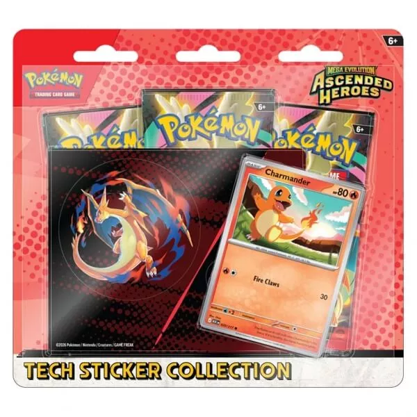 Pokémon Ascended Heroes Tech Sticker Collection - Charmander