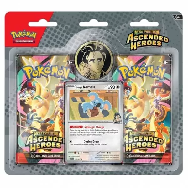 Pokémon Ascended Heroes 2 Pack Blister - Larry Komala