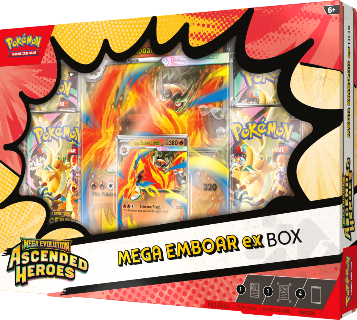 Pokémon Mega Evolution - Ascended Heroes - Mega Emboar EX Box