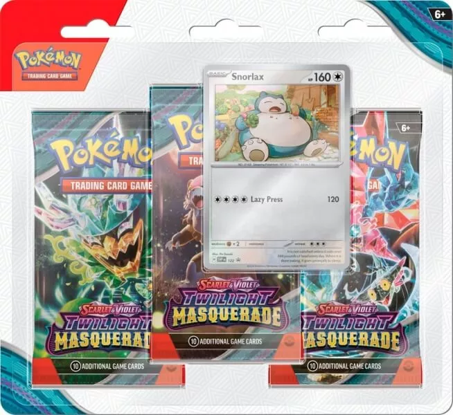 Pokémon Twilight Masquerade 3 Pack Blister - Snorlax