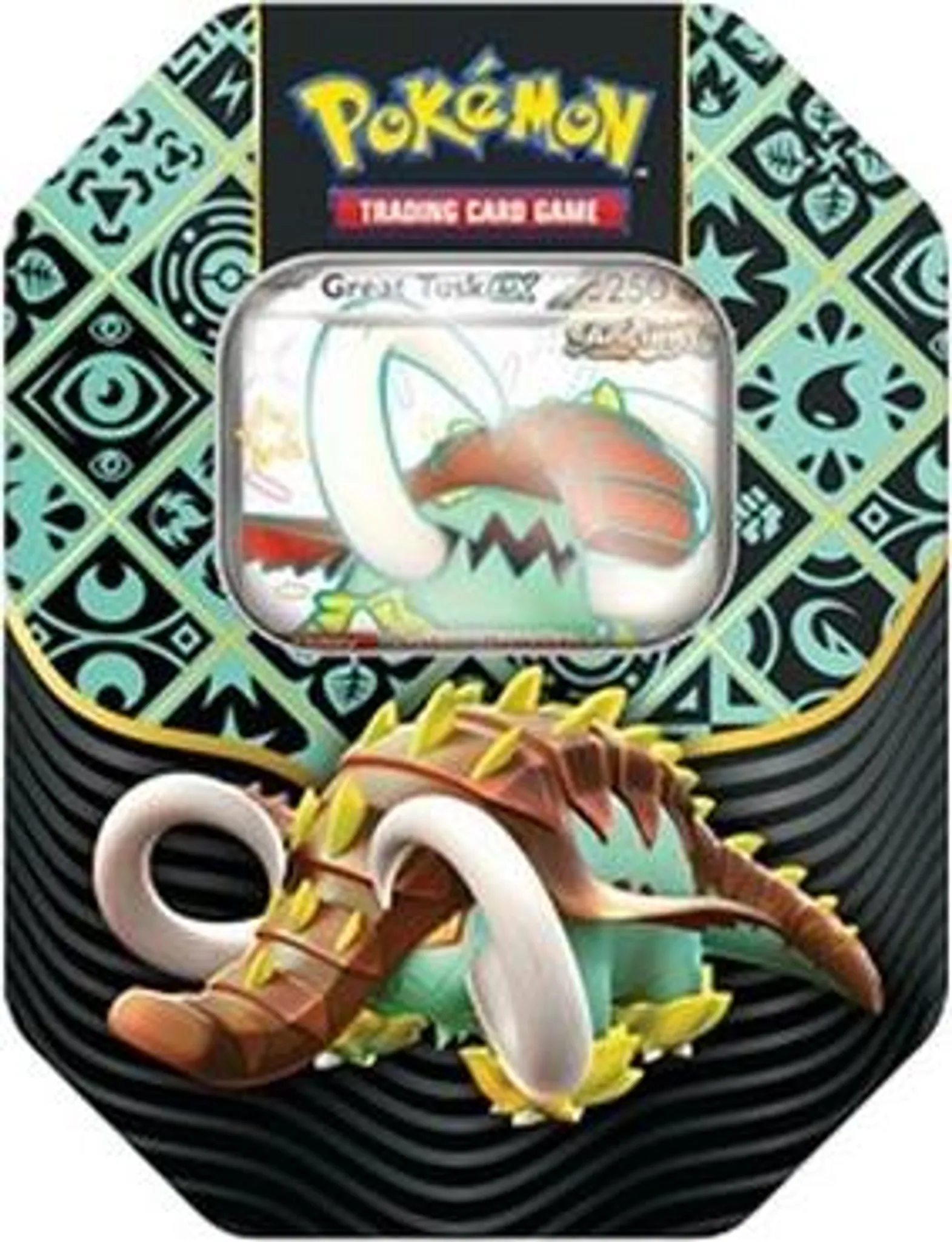 Pokemon Paldean Fates: Great Tusk ex Tin