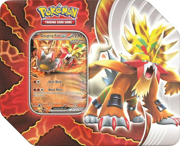 Pokémon TCG Paradox Destinies Tin - Gouging Fire ex