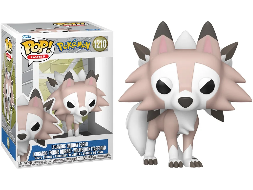 Funko POP! 1210 Games: Pokémon - Lycanroc (Midday Form)