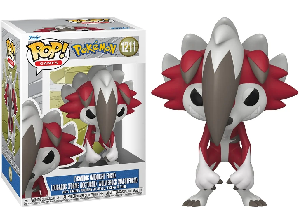 Funko POP! 1211 Games: Pokémon - Lycanroc (Midnight Form)